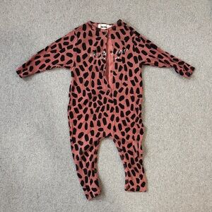 Bobo Choses Pink and Black Kids Footie
